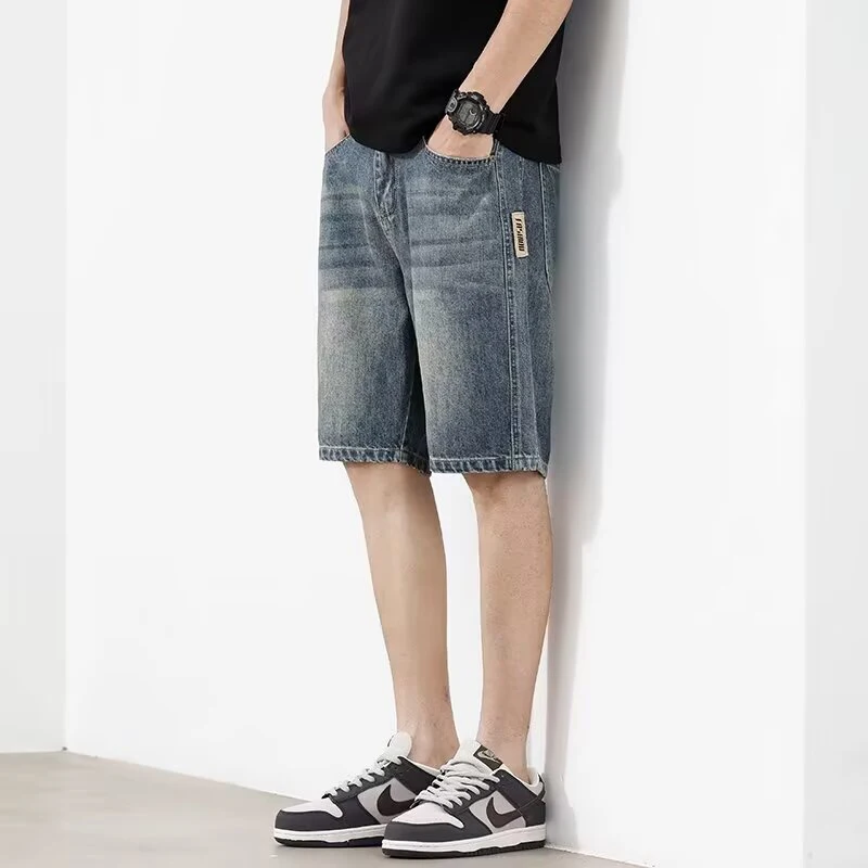 Men Summer Thin Loose Straight Leg Knee Length Jeans Male Vintage Trend Casual Denim Shorts Youth Popular Solid Color Shorts
Men Summer Thin Loose Straight Leg Knee Length Jeans Male Vintage Trend Casual Denim Shorts Youth Popular Solid Color Shorts