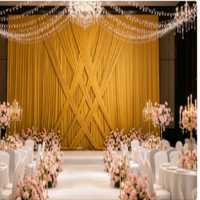 3mx6m (10FtX20Ft) Or 3mx3m (10FtX10Ft) Stage Decoration Background with Swag for Wedding Events - Background Decoration
3mx6m (10FtX20Ft) Or 3mx3m (10FtX10Ft) Stage Decoration Background with Swag for Wedding Events - Background Decoration