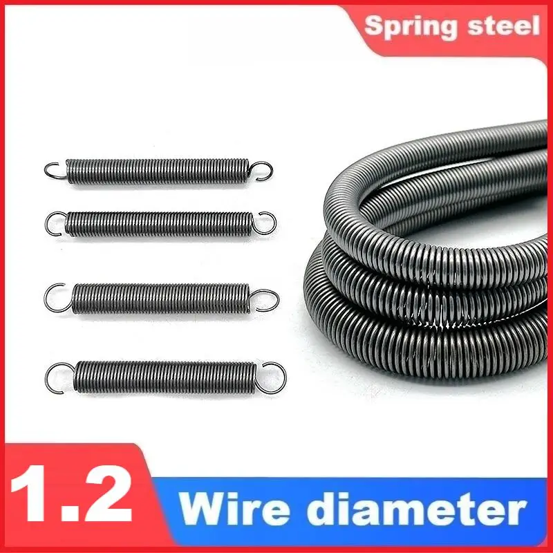 Spring steel tension spring,retractor spring with hook,Wire Dia1.2mm,Outer Dia8/9/10/12mm,Length25-150mm Support customization
Spring steel tension spring,retractor spring with hook,Wire Dia1.2mm,Outer Dia8/9/10/12mm,Length25-150mm Support customization