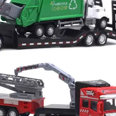 1: 50 Alloy City Flatbed Transport Vehicle, Multiple Trailers, 33CM Car Model, Cloud Ladder Truck, Excavator
1: 50 Alloy City Flatbed Transport Vehicle, Multiple Trailers, 33CM Car Model, Cloud Ladder Truck, Excavator