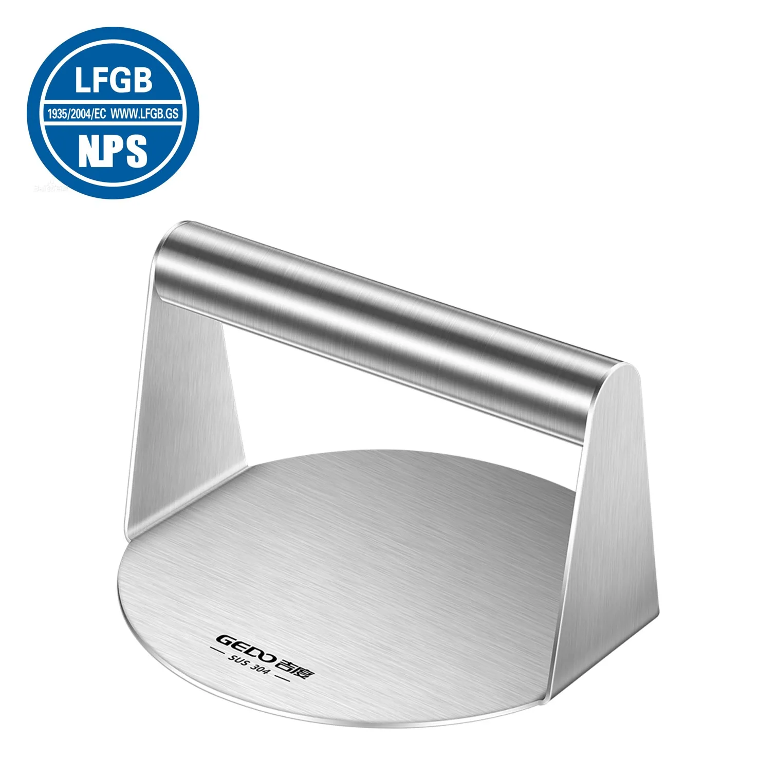 LFGB Certification 304 Stainless Steel Steak Weight Ultra Thick Bacon Press 14cm Diameter Round & Square Kitchen Patty Press
LFGB Certification 304 Stainless Steel Steak Weight Ultra Thick Bacon Press 14cm Diameter Round & Square Kitchen Patty Press