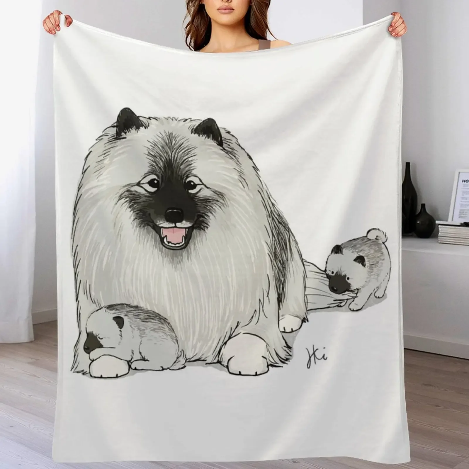 Happy Keeshond Dog with Puppies | Cute Keesies Keeshonden Throw Blanket anime Luxury Throw Blankets
Happy Keeshond Dog with Puppies | Cute Keesies Keeshonden Throw Blanket anime Luxury Throw Blankets