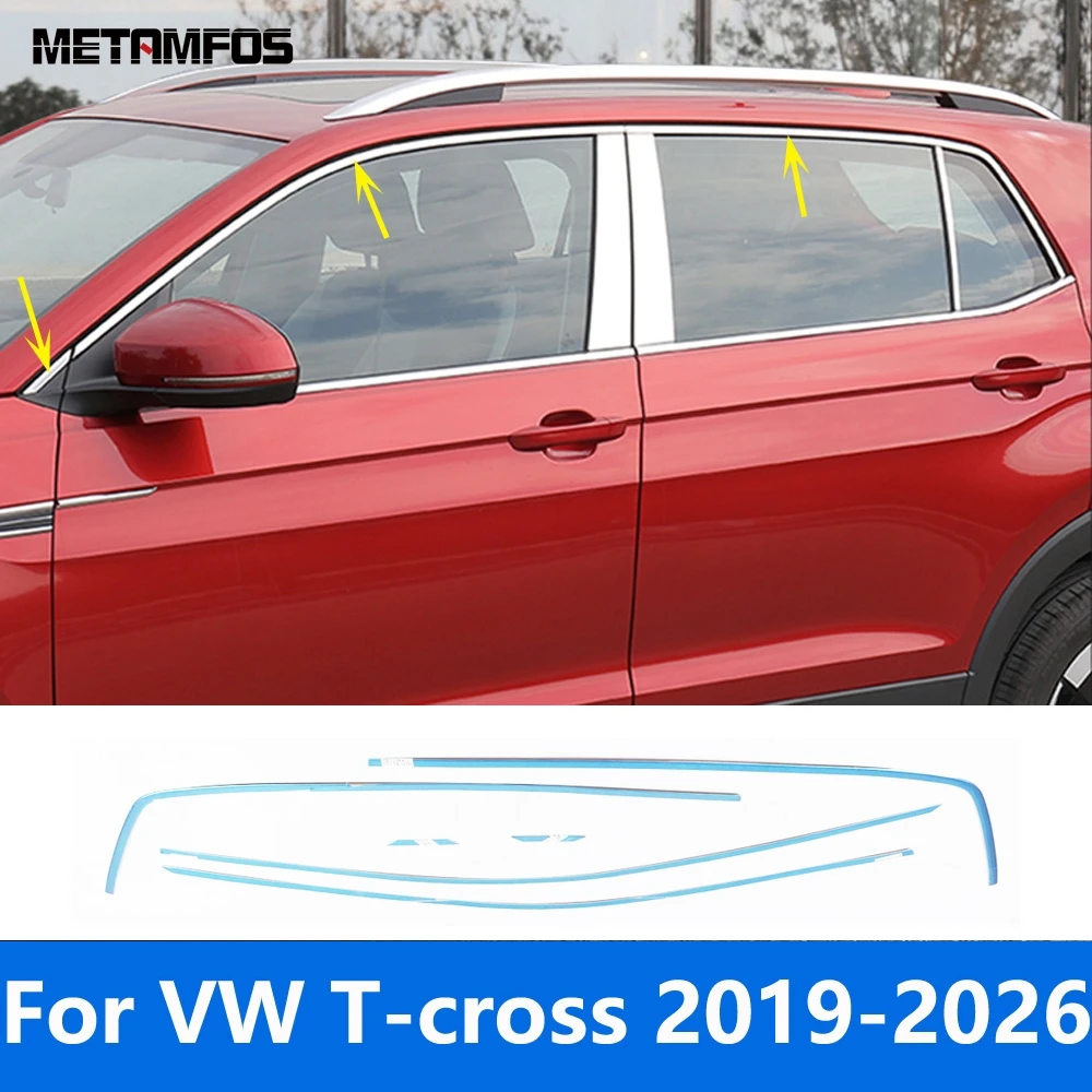 For Volkswagen VW T-cross Tcross 2019-2025 2026 Steel Upper Window Sill Window Frame Cover Trim Exterior Accessories Car Styling
For Volkswagen VW T-cross Tcross 2019-2025 2026 Steel Upper Window Sill Window Frame Cover Trim Exterior Accessories Car Styling