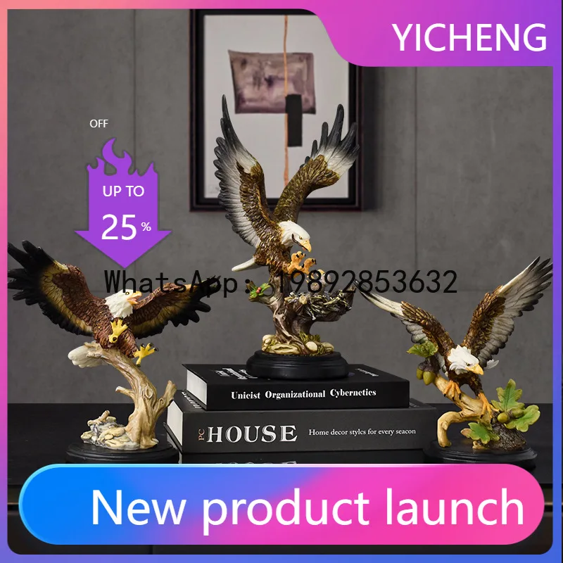 Resin Handicrafts Simulation Animal Sculpture Bald Eagle Falcon Simulated Bird Decorative Figurines Home Decoration Accessories
Resin Handicrafts Simulation Animal Sculpture Bald Eagle Falcon Simulated Bird Decorative Figurines Home Decoration Accessories