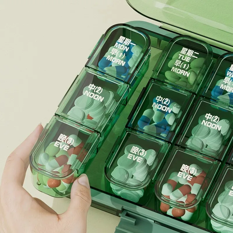 Large Capacity Weekly Medicine Box Elderly Pill Organizer Three Meals a Day Tablet Capsule Separator Remind Medicine Box
Large Capacity Weekly Medicine Box Elderly Pill Organizer Three Meals a Day Tablet Capsule Separator Remind Medicine Box