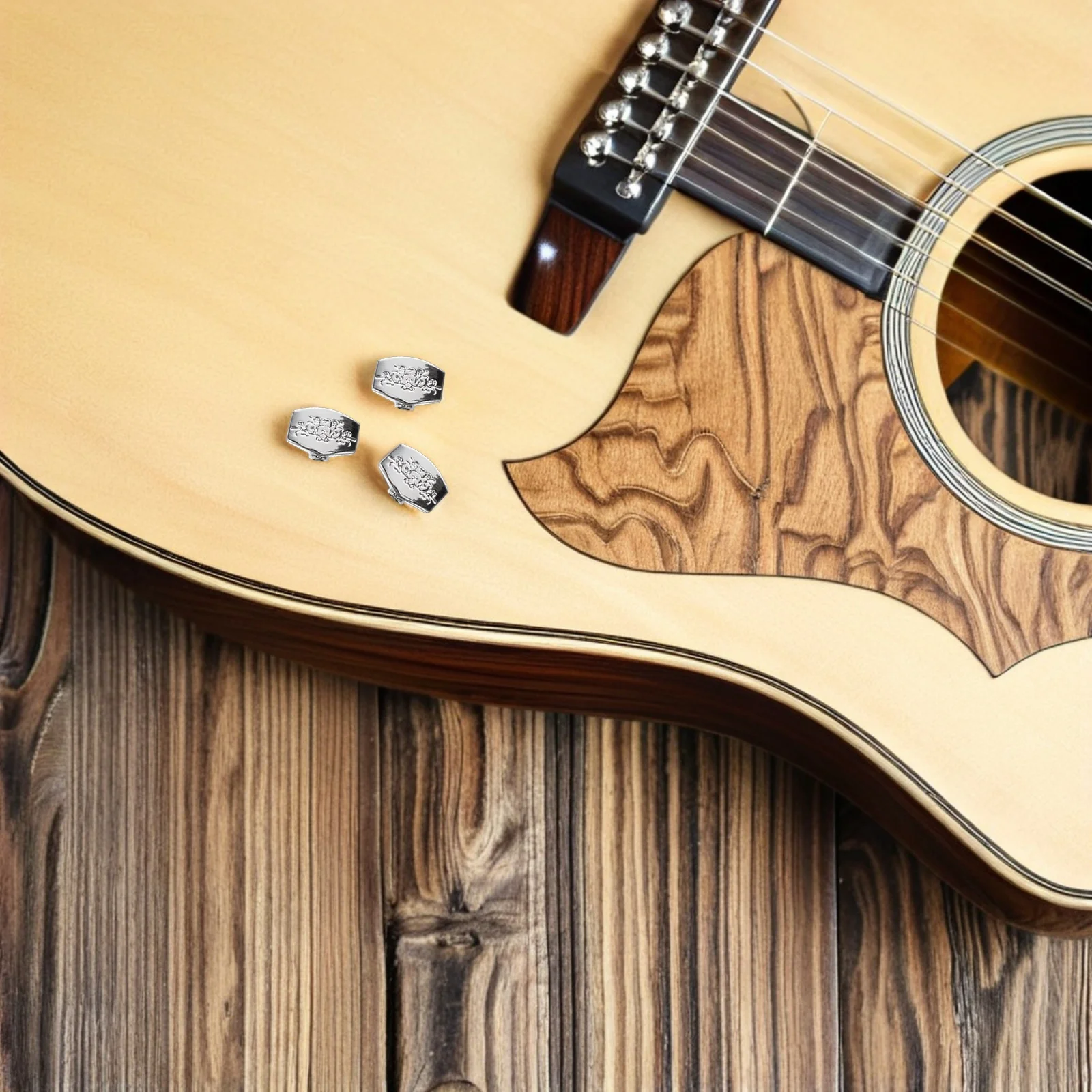 6Pcs Acoustic Electric Guitar Parts Metal Tuning Knobs Enhanced Stability Comfortable Handle Decorative Design Replacement
6Pcs Acoustic Electric Guitar Parts Metal Tuning Knobs Enhanced Stability Comfortable Handle Decorative Design Replacement