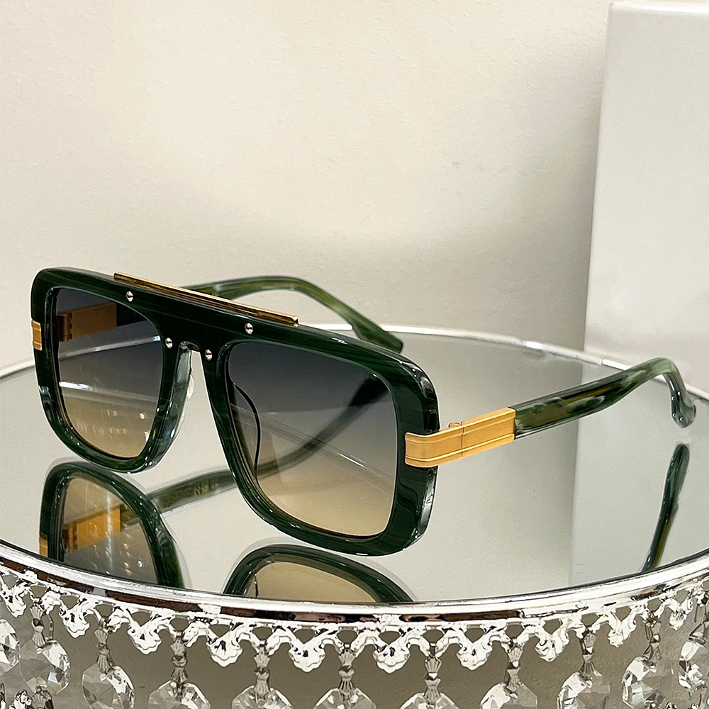 Trendy Pilot Style Single Bridge Cool Sunglasses With Thick Acetate Square Frame Brand Vintage Design For Men Women
Trendy Pilot Style Single Bridge Cool Sunglasses With Thick Acetate Square Frame Brand Vintage Design For Men Women