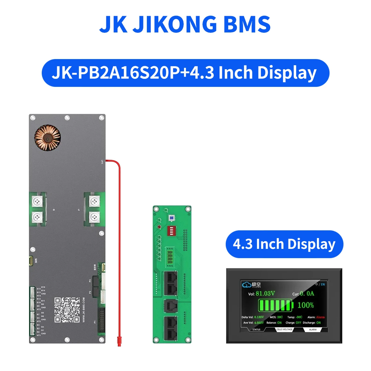 JK JIKONG V19 JK-PB2A16S20P Smart BMS 8S-16S 200A Li-ion/ Lifepo4/ LTO Battery Household Energy Inverter BMS Active Balancer 2A
JK JIKONG V19 JK-PB2A16S20P Smart BMS 8S-16S 200A Li-ion/ Lifepo4/ LTO Battery Household Energy Inverter BMS Active Balancer 2A