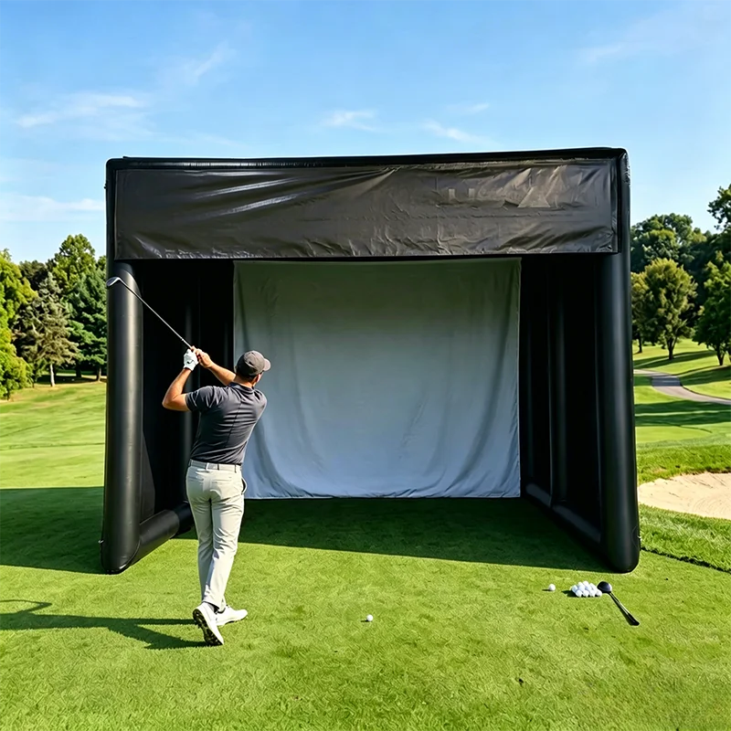 PVC Air Sealed Portable Outdoor Inflatable Golf Practice Simulator Cage Tent Inflatable Golf Enclosure For Indoor And Outdoor
PVC Air Sealed Portable Outdoor Inflatable Golf Practice Simulator Cage Tent Inflatable Golf Enclosure For Indoor And Outdoor