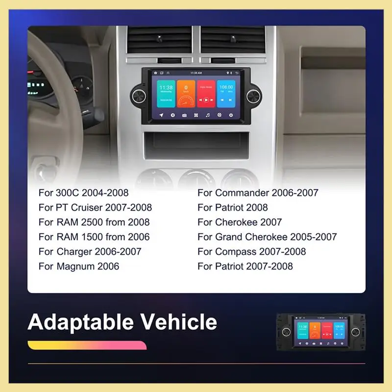 High Quality-Android 6.2Inch Car Radio Wireless Carplay For Jeep Chrysler 300C Dodge RAM Charger Wifi GPS Mirror Link Bluetooth
High Quality-Android 6.2Inch Car Radio Wireless Carplay For Jeep Chrysler 300C Dodge RAM Charger Wifi GPS Mirror Link Bluetooth