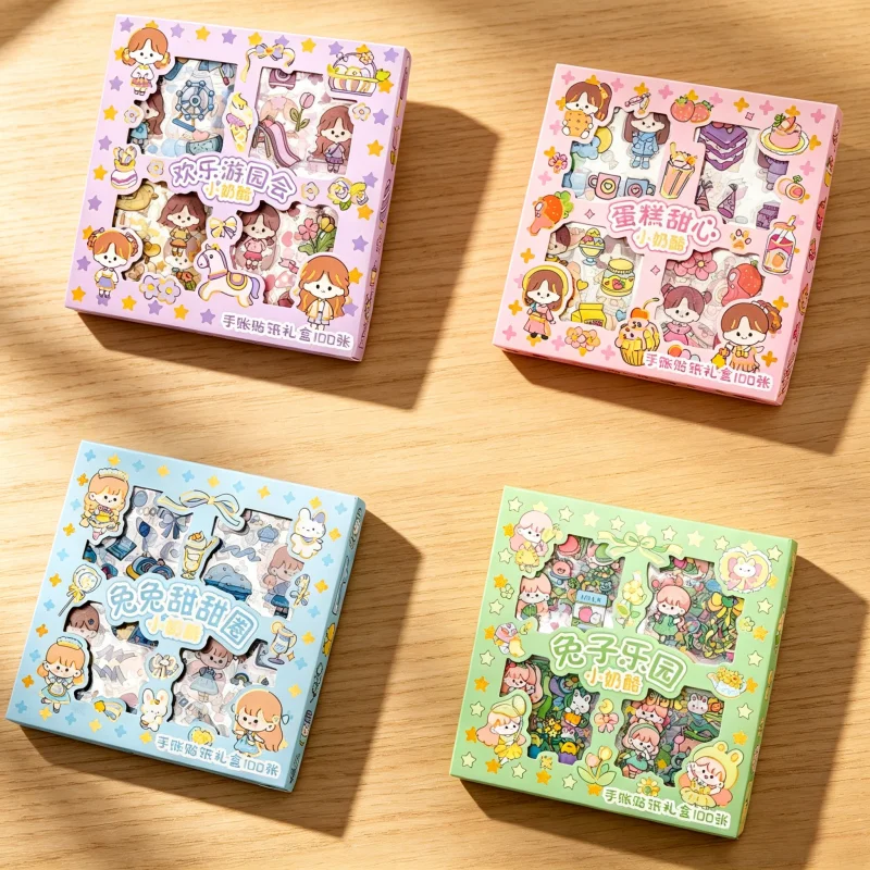 Girls’ Scrapbooking Sticker Set 100 Sheets Waterproof PET Cartoon Decals, Transparent & Removable for DIY Kawaii Decor
Girls’ Scrapbooking Sticker Set 100 Sheets Waterproof PET Cartoon Decals, Transparent & Removable for DIY Kawaii Decor