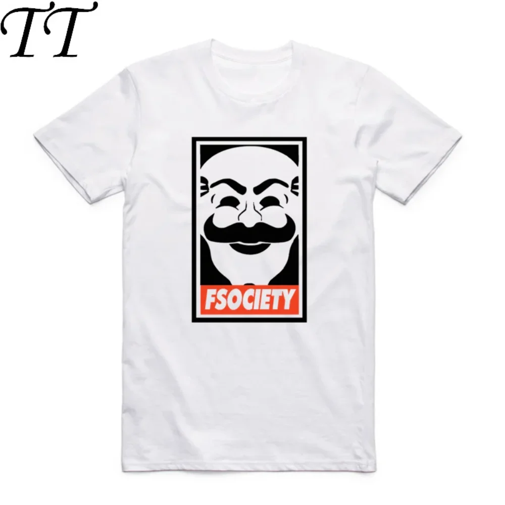 Asian Size Men Women Printing TV Show Robot T-shirt Summer Casual O-Neck Short Sleeves Mr Robot Fsociety Mask T-shirt HCP4091
Asian Size Men Women Printing TV Show Robot T-shirt Summer Casual O-Neck Short Sleeves Mr Robot Fsociety Mask T-shirt HCP4091