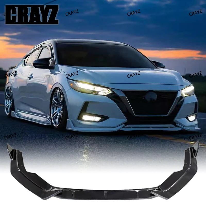 Front Bumper Spoiler Lip Lower Body Kit Diffuser Splitter Tuning Guard For Nissan Sentra Sylphy 2020 2021 2022 ABS Glossy Black 
Front Bumper Spoiler Lip Lower Body Kit Diffuser Splitter Tuning Guard For Nissan Sentra Sylphy 2020 2021 2022 ABS Glossy Black