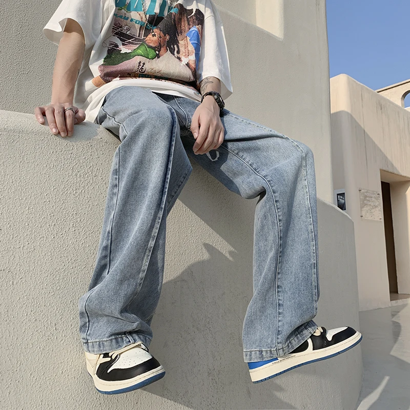 Autumn New Streetwear Baggy Jeans Men Korean Fashion Loose Straight Wide Leg Pants Male Brand Clothing Denim Trousers Z252
Autumn New Streetwear Baggy Jeans Men Korean Fashion Loose Straight Wide Leg Pants Male Brand Clothing Denim Trousers Z252