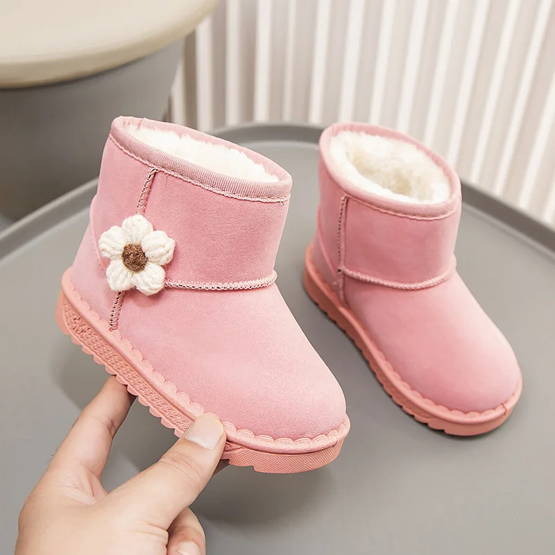 Winter Add Velvet Thickened Keep Warm Cotton Short Boots Girls Children Snow Boots Boys Casual Soft Soled Flower Boots Neutral
Winter Add Velvet Thickened Keep Warm Cotton Short Boots Girls Children Snow Boots Boys Casual Soft Soled Flower Boots Neutral