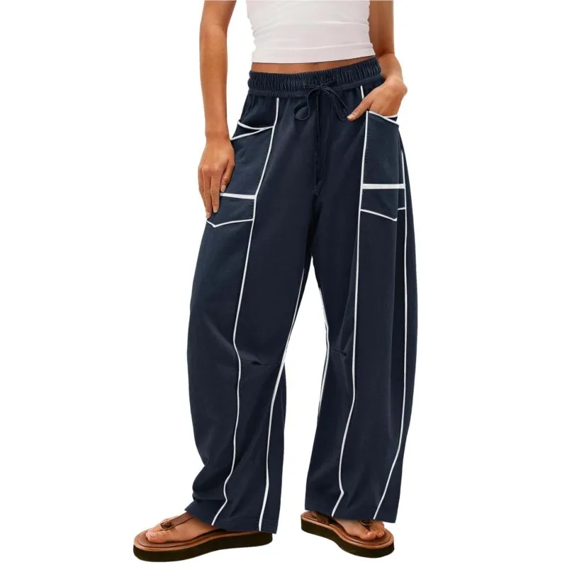 2025 Versatile Striped Trousers Women Trendy Pockets High Waist Straight Long Pants Hip Hop Casual Baggy Wide Leg Pant
2025 Versatile Striped Trousers Women Trendy Pockets High Waist Straight Long Pants Hip Hop Casual Baggy Wide Leg Pant