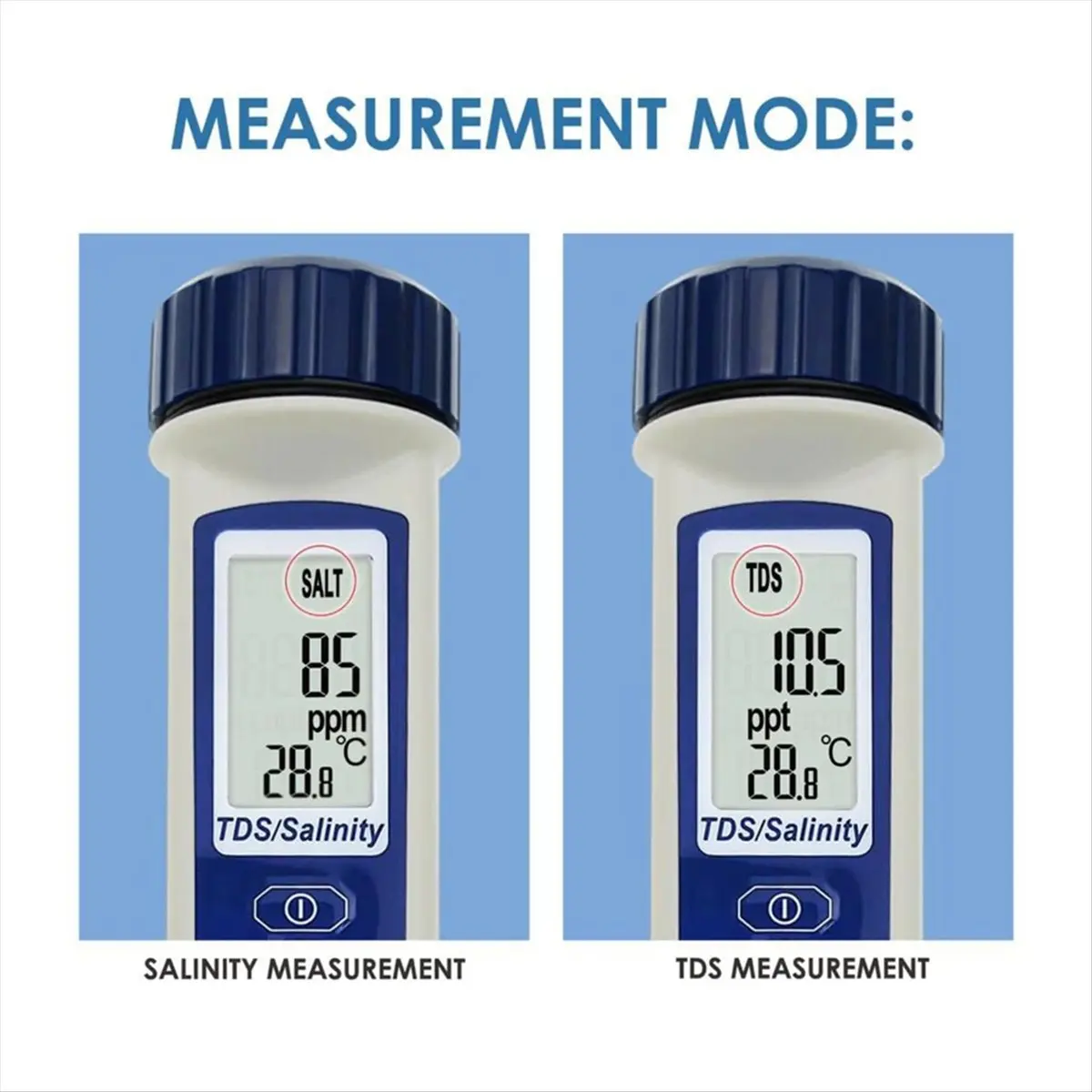 T22C Multiparameter TDS Salinity Temperature Tester Dual Display Pocket Size Water Quality Tester IP65 Waterproof Pool Lab
T22C Multiparameter TDS Salinity Temperature Tester Dual Display Pocket Size Water Quality Tester IP65 Waterproof Pool Lab