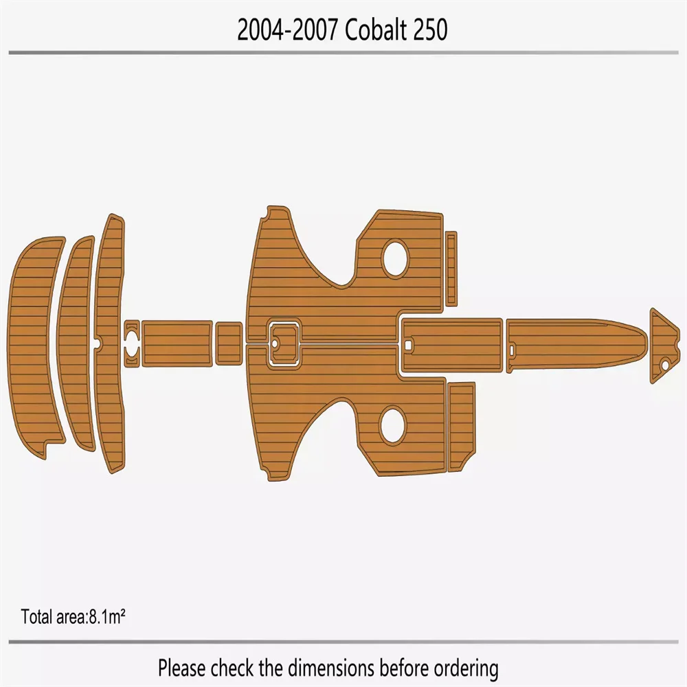 2004-2007 COBALT 250 Cockpit Swim platform BOW 1/4"6mm EVA foam faux mat Marine Flooring Teak Yacht boat marine accessories
2004-2007 COBALT 250 Cockpit Swim platform BOW 1/4"6mm EVA foam faux mat Marine Flooring Teak Yacht boat marine accessories