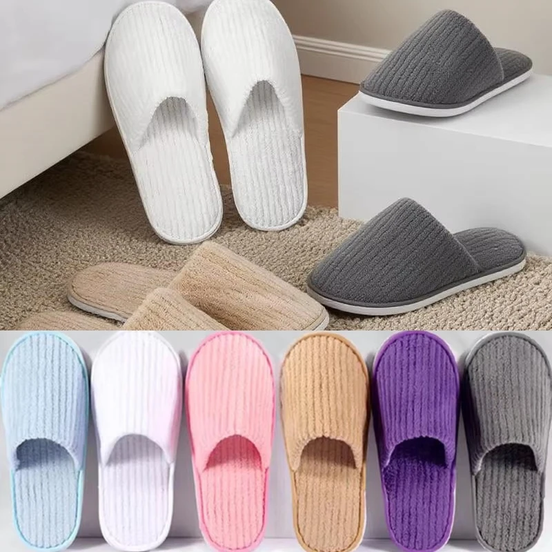 Coral Fleece Slippers Disposable Slippers Hotel Travel Slipper Sanitary Home Guest Slippers Solid Color Soft Hospitality Slipper
Coral Fleece Slippers Disposable Slippers Hotel Travel Slipper Sanitary Home Guest Slippers Solid Color Soft Hospitality Slipper