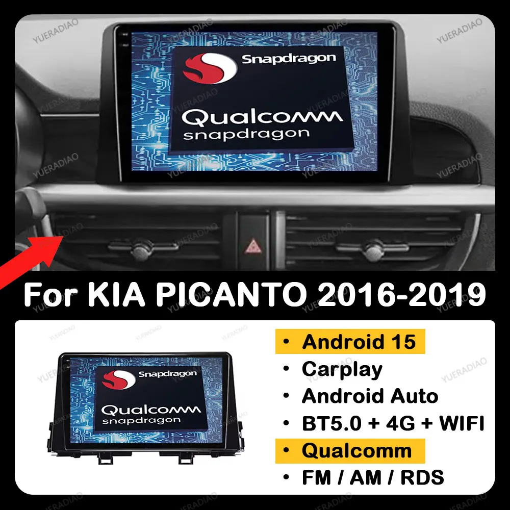 Android 15 Car Radio For KIA PICANTO Morning K 2016 2017 2018 2019 GPS Qualcomm BT 4G LTE Viedo Player NAVI Gation 5G WIFI DSP
Android 15 Car Radio For KIA PICANTO Morning K 2016 2017 2018 2019 GPS Qualcomm BT 4G LTE Viedo Player NAVI Gation 5G WIFI DSP