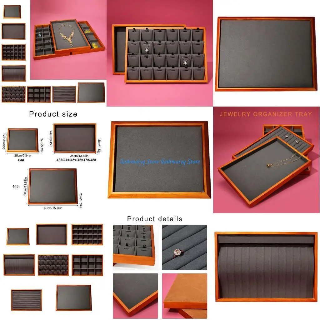 573B Изысканный штабелируемый держатель для ювелирных изделий, прочный деревянный поднос для элегантной презентации, украшение
573B Изысканный штабелируемый держатель для ювелирных изделий, прочный деревянный поднос для элегантной презентации, украшение