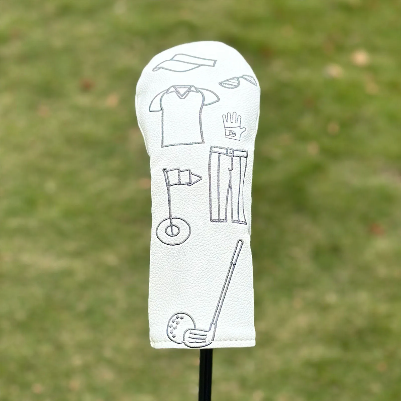 Embroidery Golf Club Head Cover Elastic Back PU Leather Headcover Driver Fairway UT Protector with Soft Lining
Embroidery Golf Club Head Cover Elastic Back PU Leather Headcover Driver Fairway UT Protector with Soft Lining