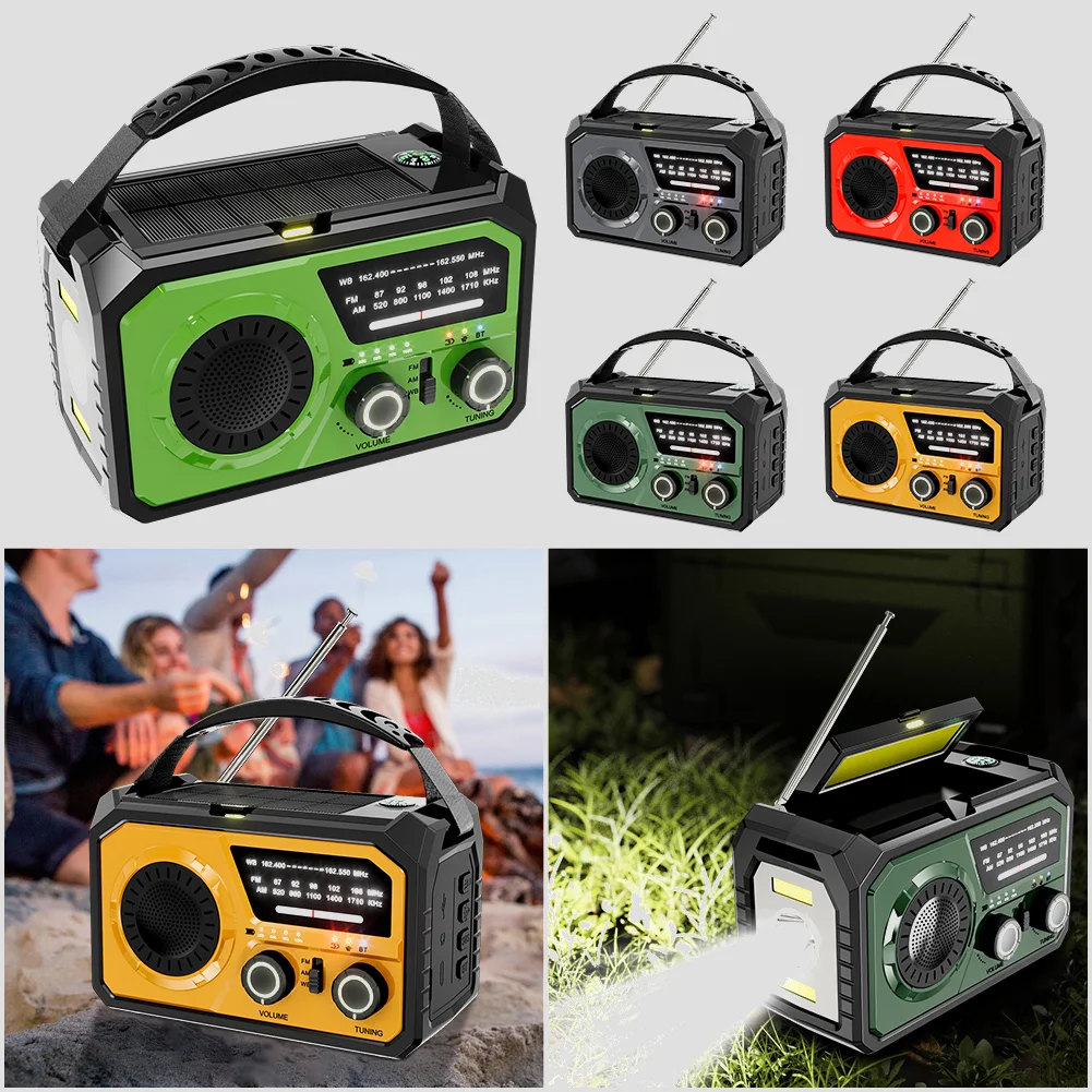 Радиоприемник AM/FM/WB NOAA для экстренных ситуаций и прогноза погоды, 16000 мАч, с ручным приводом/солнечной зарядкой/Type-C, радиоприемник для выживания, светодиодный фонарик, повербанк, зарядное устройство для телефона
Радиоприемник AM/FM/WB NOAA для экстренных ситуаций и прогноза погоды, 16000 мАч, с ручным приводом/солнечной зарядкой/Type-C, радиоприемник для выживания, светодиодный фонарик, повербанк, зарядное устройство для телефона