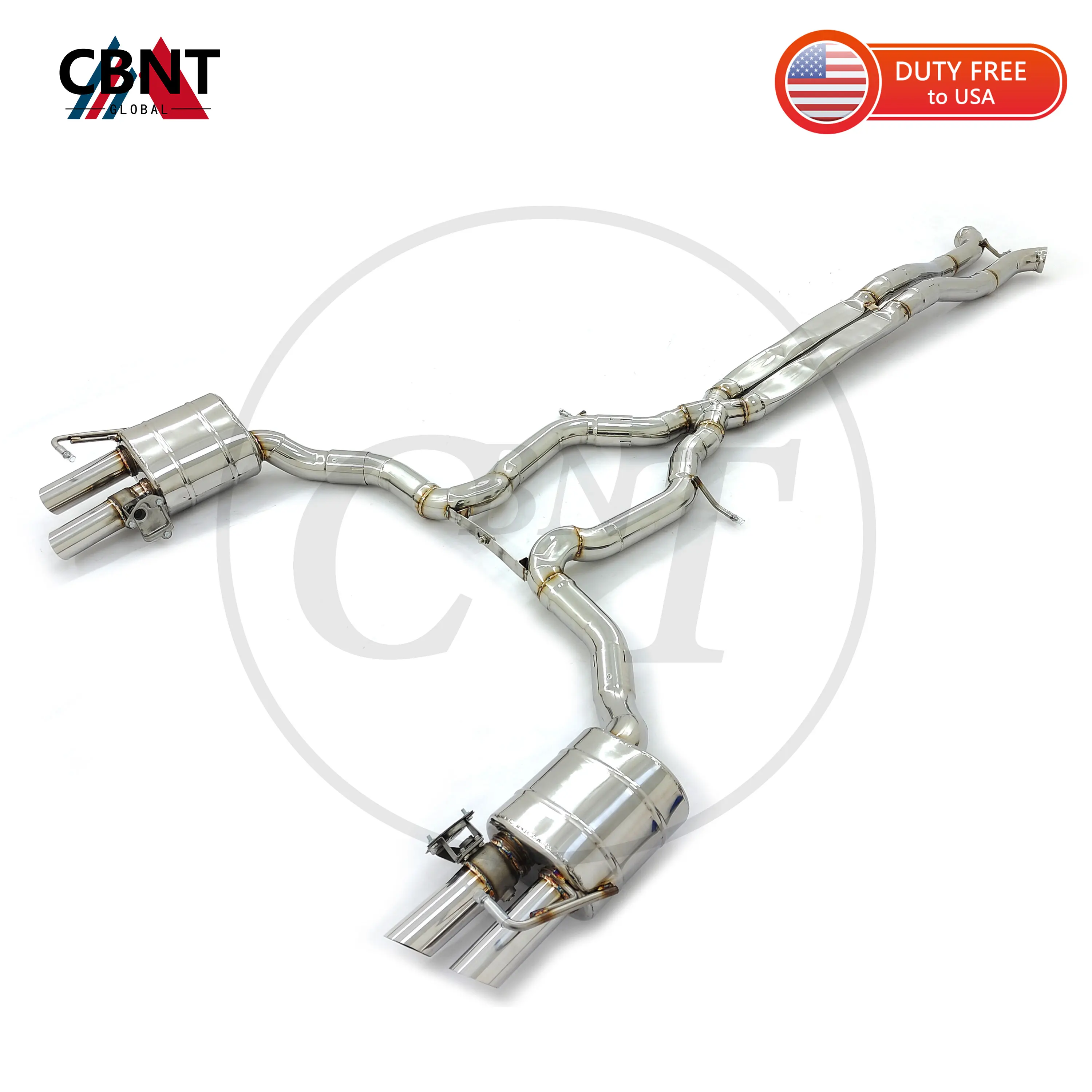 CBNT Exhaust Pipe with Valve Muffler for Bentley Continental GT 4.0 V8 6.0 W12 High Performance Valvetronic Exhaust Catback
CBNT Exhaust Pipe with Valve Muffler for Bentley Continental GT 4.0 V8 6.0 W12 High Performance Valvetronic Exhaust Catback