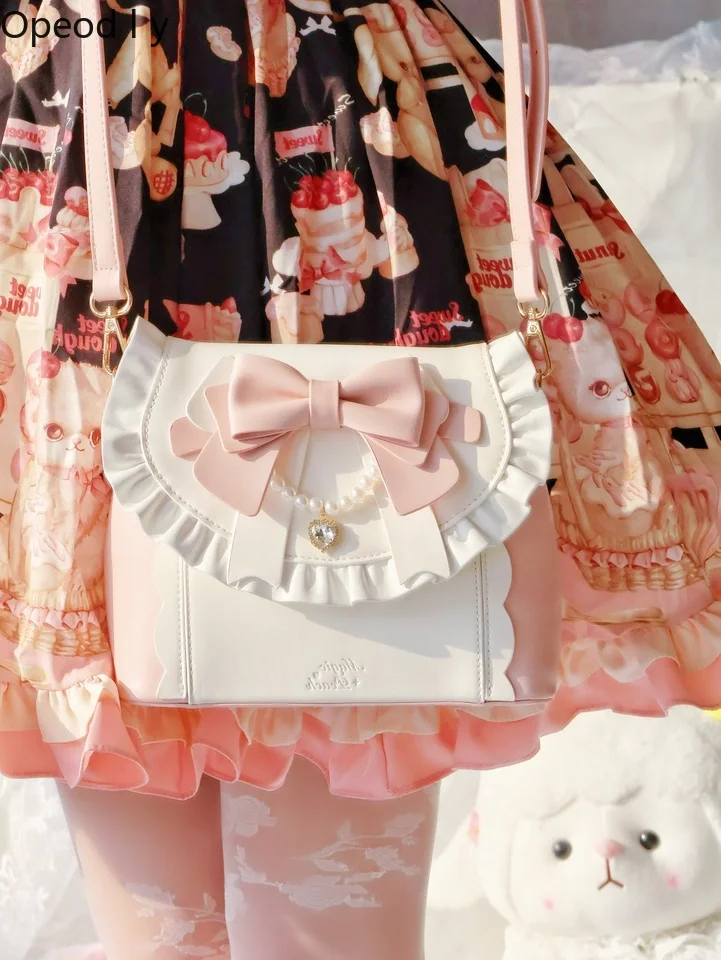 Sweet Girl Cla Series Elegant Oblique Span Bag Original Japanese Cute Bow Heavy Temperament Princess Shoulder Bag 2026 New
Sweet Girl Cla Series Elegant Oblique Span Bag Original Japanese Cute Bow Heavy Temperament Princess Shoulder Bag 2026 New