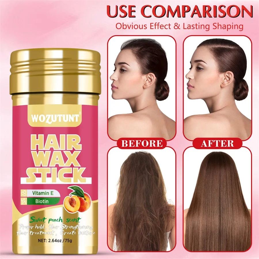 WOZUTUNT Women Men Styling Wax Slick Hair Moisturizing Anti-frizz Wax Finishing Artifact for Broken Back Hair Natural Solid Wax
WOZUTUNT Women Men Styling Wax Slick Hair Moisturizing Anti-frizz Wax Finishing Artifact for Broken Back Hair Natural Solid Wax