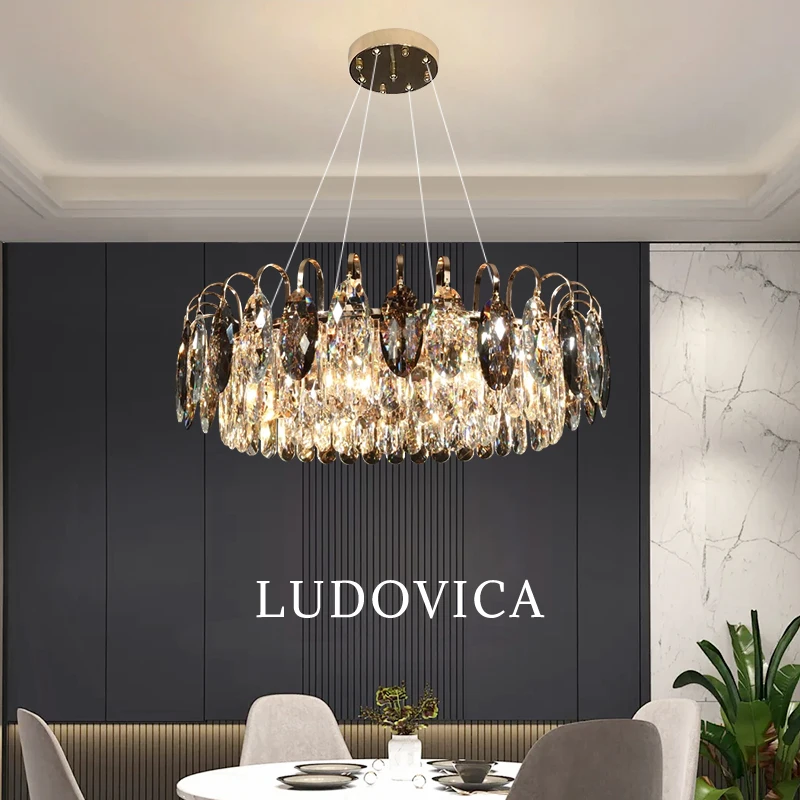 Modern Luxury Crystal Chandelier Living Room Kitchen Dining Room Chandelier Home Decoration LED Ceiling Chandelier
Modern Luxury Crystal Chandelier Living Room Kitchen Dining Room Chandelier Home Decoration LED Ceiling Chandelier