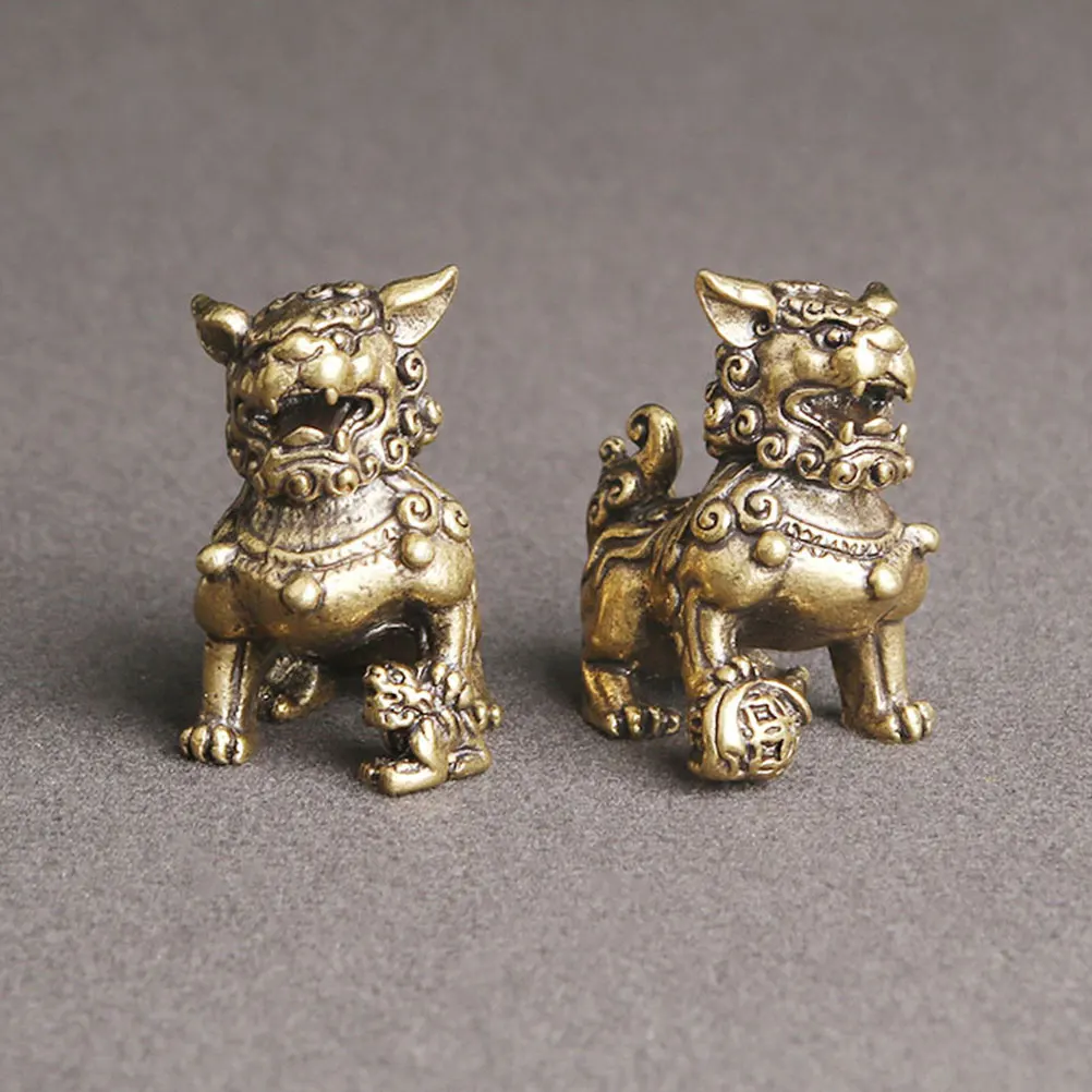 2pcs Retro Lion Figurines Brass Material Car Home Office Decor Creative Animal Statues Tabletop
2pcs Retro Lion Figurines Brass Material Car Home Office Decor Creative Animal Statues Tabletop