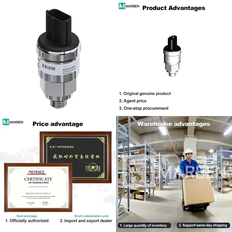 Brand New AKS 32R, 0 bar - 20.7 Bar, 0 psi - 300 psi 060G6496 Pressure Sensor Pressure Transmitter
Brand New AKS 32R, 0 bar - 20.7 Bar, 0 psi - 300 psi 060G6496 Pressure Sensor Pressure Transmitter