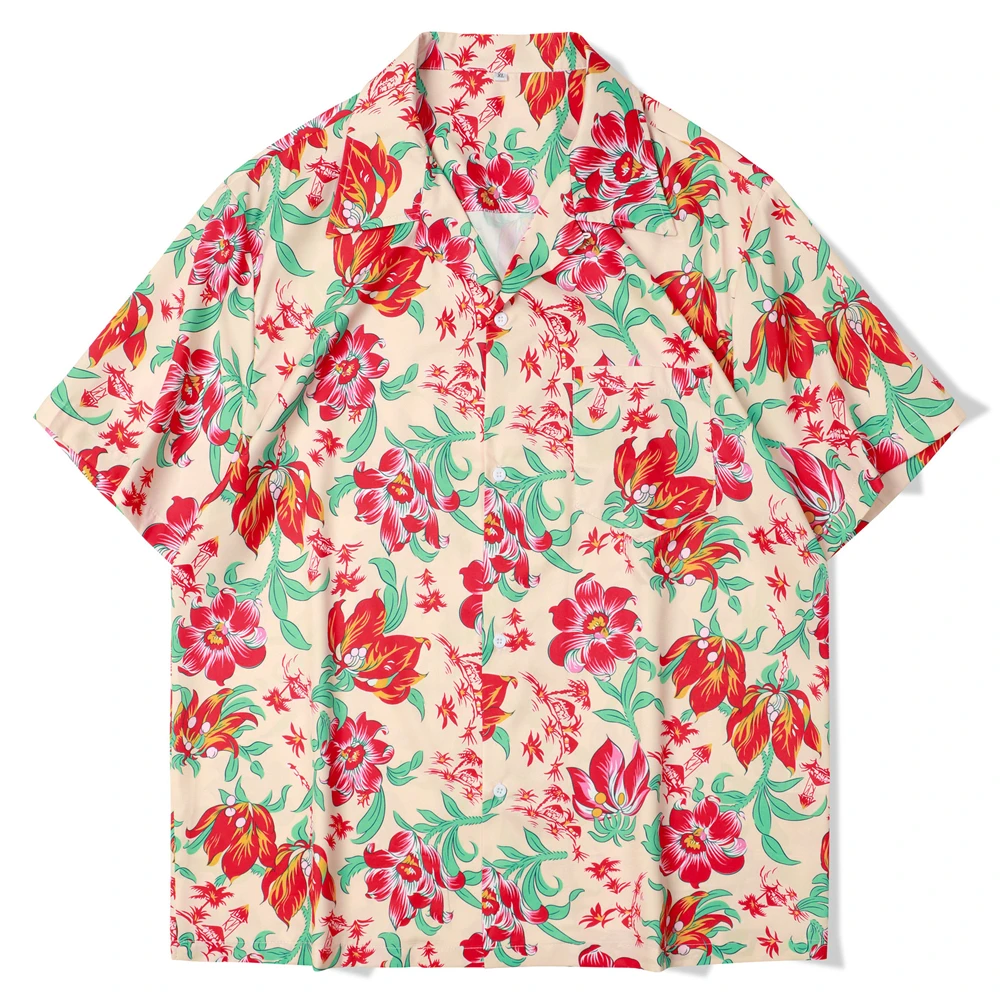 Men's Hawaiian Floral Print Shirt Short Sleeve Vintage Shirt Fashion Summer Beach Wear Shirt Clothing
Men's Hawaiian Floral Print Shirt Short Sleeve Vintage Shirt Fashion Summer Beach Wear Shirt Clothing