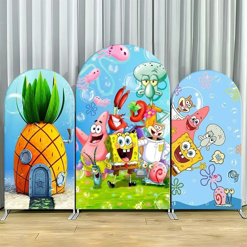 SpongeBob Pineapple House Arch Backdrop Cover Underwater Friends Party Decor Elastic Fabric Photo Background Celebration Decor
SpongeBob Pineapple House Arch Backdrop Cover Underwater Friends Party Decor Elastic Fabric Photo Background Celebration Decor