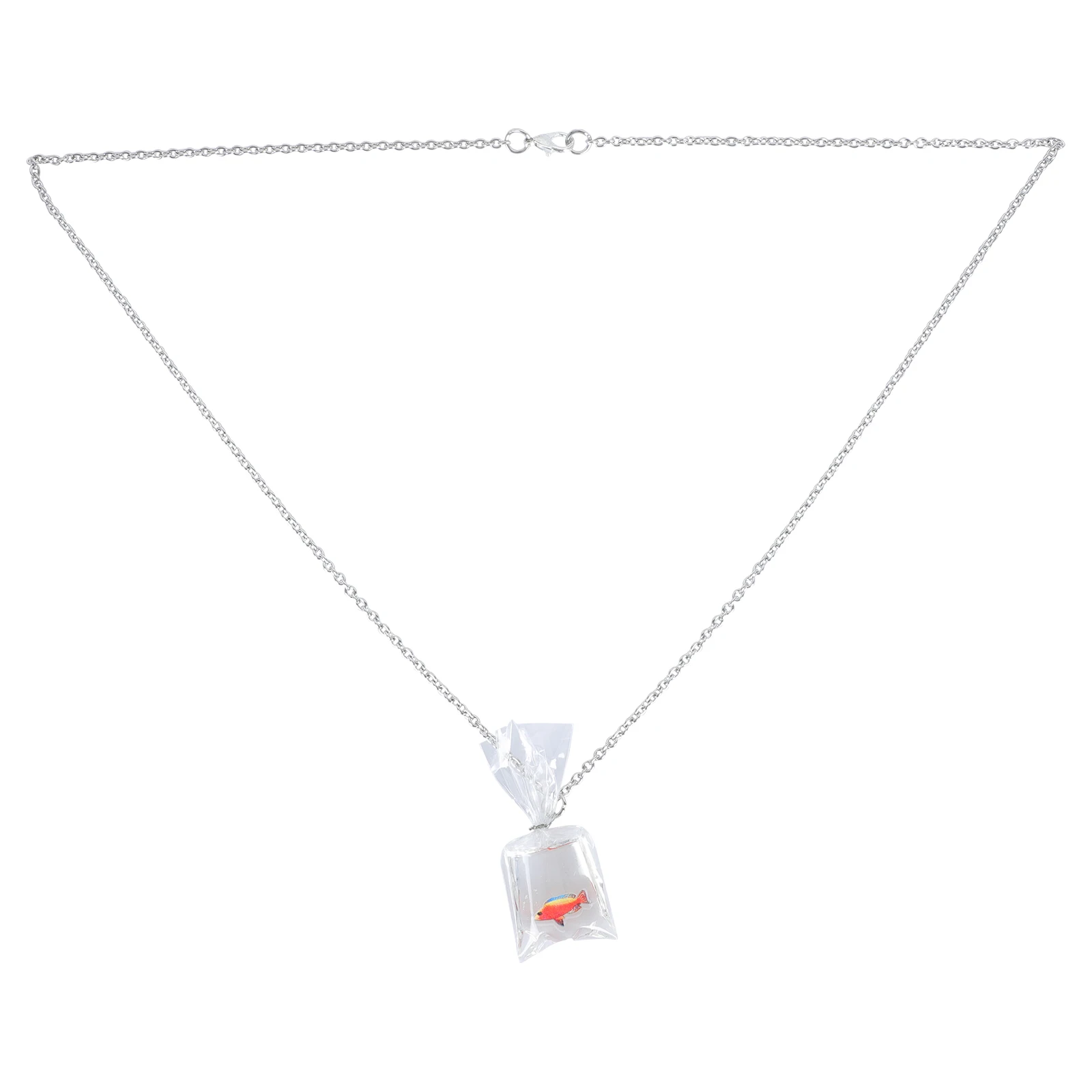 Goldfish Necklace Tropical Pendant Resin Chain Gift Simulation ange Clavicle Jewelry Water Bag Design Necklace Fish Decor Party
Goldfish Necklace Tropical Pendant Resin Chain Gift Simulation ange Clavicle Jewelry Water Bag Design Necklace Fish Decor Party