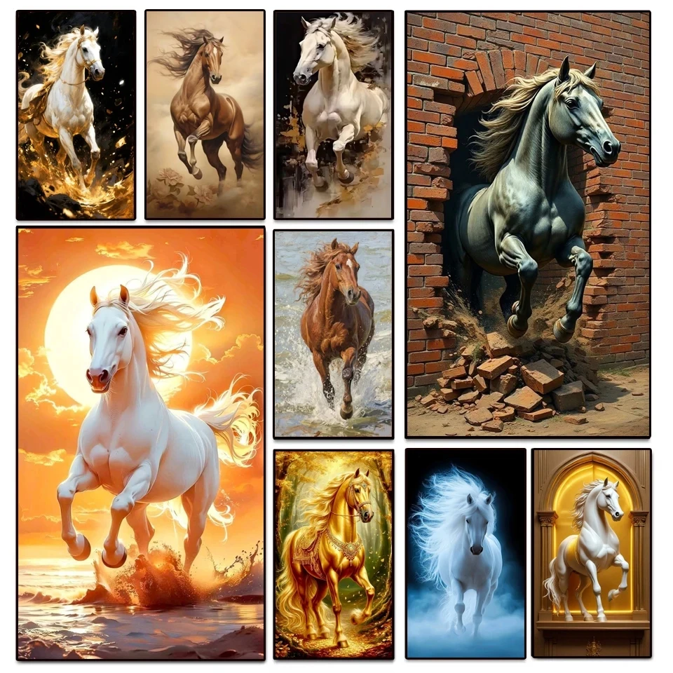 DIY Diamond Painting Kit Full Mosaic Diamond Embroidery Animal Horse Cross Stitch Wall Decoration Creative Gift Large Size
DIY Diamond Painting Kit Full Mosaic Diamond Embroidery Animal Horse Cross Stitch Wall Decoration Creative Gift Large Size