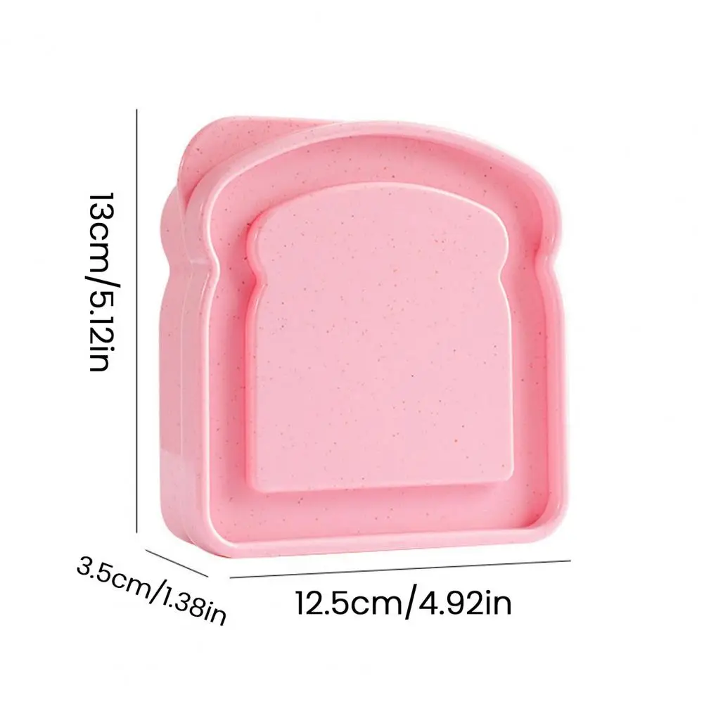 Ланч-бокс 13 см в форме тоста, пластиковый контейнер для сэндвичей с надежной крышкой, герметичный, портативный контейнер для еды в школу
Ланч-бокс 13 см в форме тоста, пластиковый контейнер для сэндвичей с надежной крышкой, герметичный, портативный контейнер для еды в школу