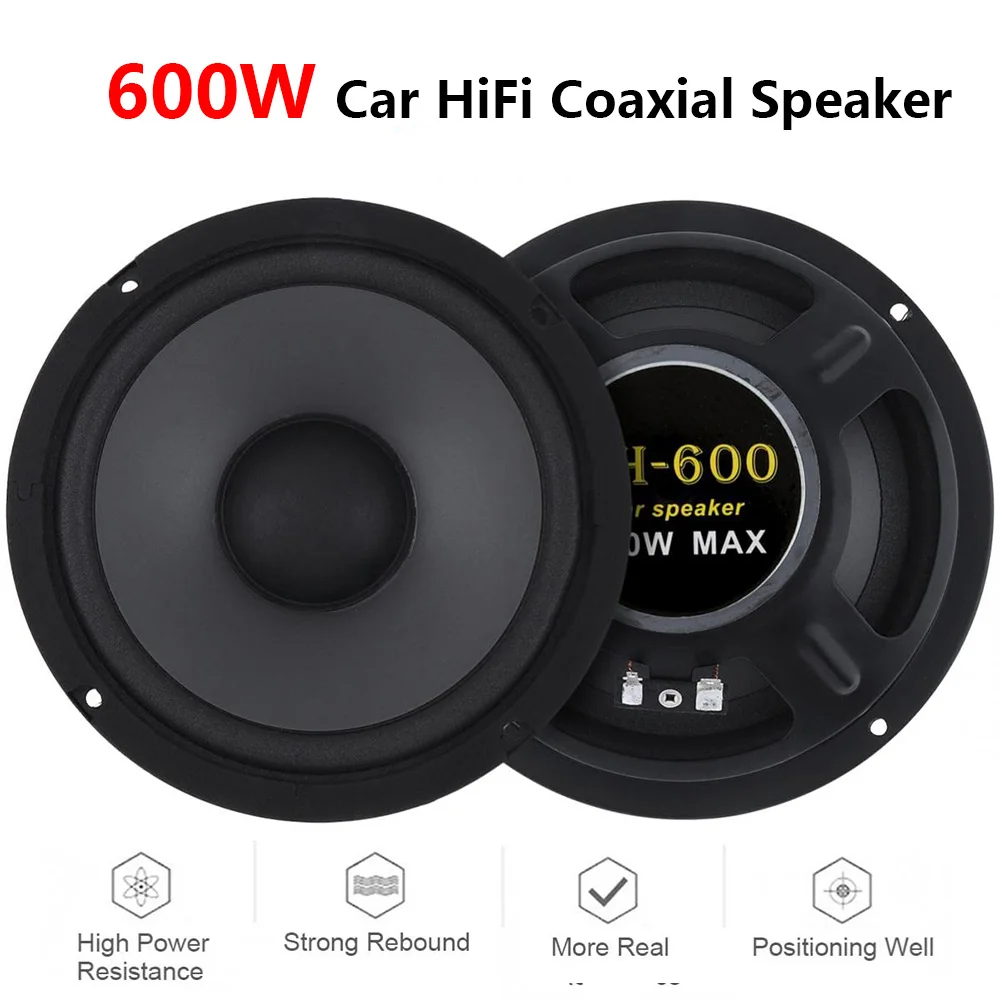 6.5 Inch 600W 2Way Car HiFi Coaxial Speaker Vehicle Door Auto Audio Music Stereo Full Range Frequency Automotive peakers
6.5 Inch 600W 2Way Car HiFi Coaxial Speaker Vehicle Door Auto Audio Music Stereo Full Range Frequency Automotive peakers