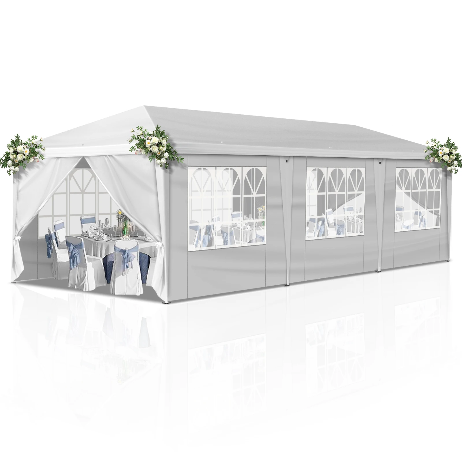 10x30ft Outdoor Pop Up Canopy,Portable Instant Canopy Tent with 8 Sidewalls for Outdoor Events Party Wedding Birthday Graduation
10x30ft Outdoor Pop Up Canopy,Portable Instant Canopy Tent with 8 Sidewalls for Outdoor Events Party Wedding Birthday Graduation