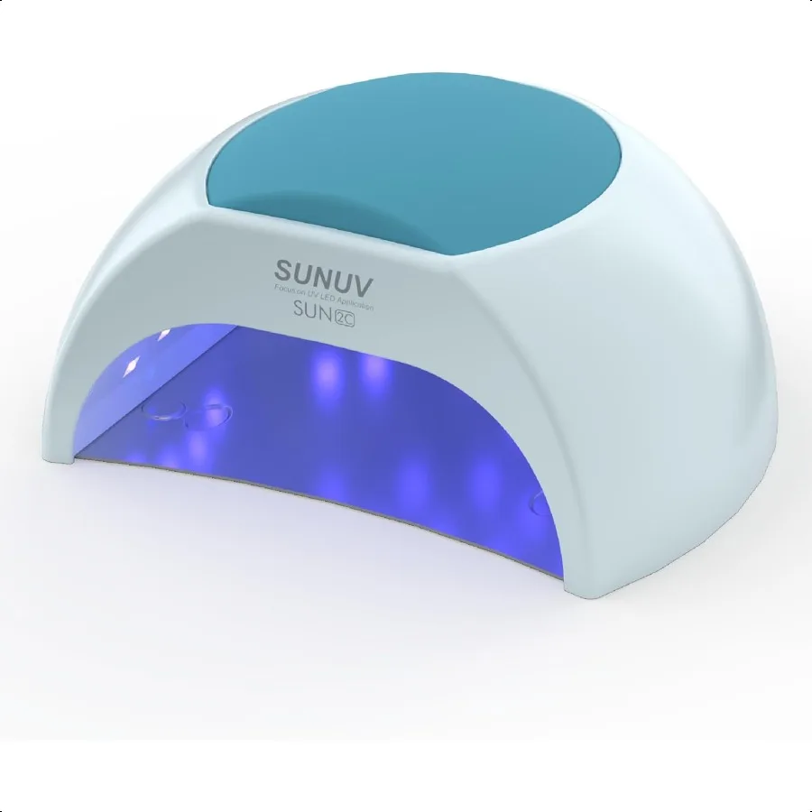 UV LED Nail Lamp 48W LED UV Light for Gel Nails Polish with Removable Base 4 Timer Settings Auto Sensor SUN2C Blue
UV LED Nail Lamp 48W LED UV Light for Gel Nails Polish with Removable Base 4 Timer Settings Auto Sensor SUN2C Blue