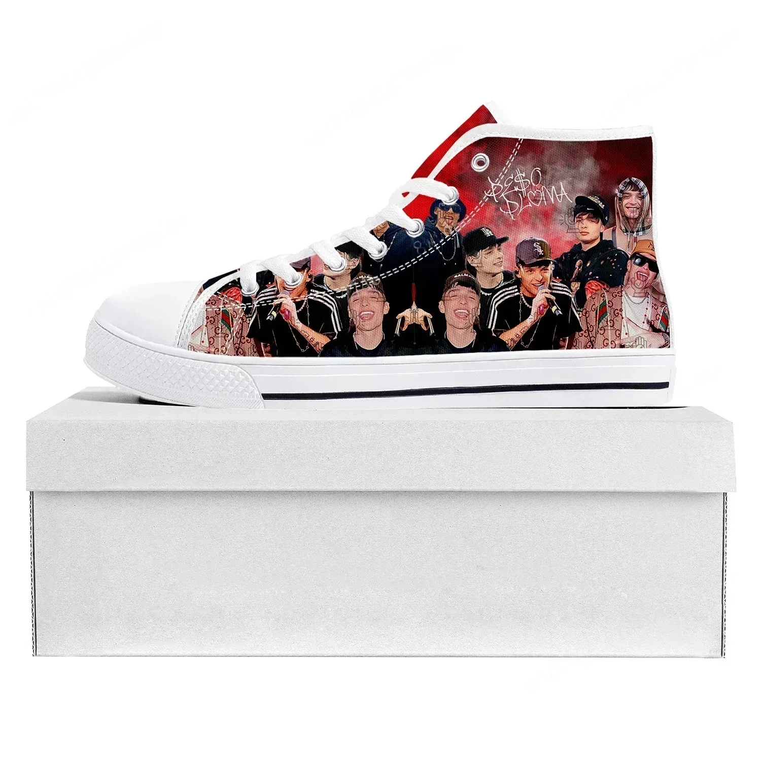 Peso Pluma Singer High Top Sneakers Ella Baila Sola Mens Womens Canvas Sneaker Casual Custom Made Shoes Customize Shoe
Peso Pluma Singer High Top Sneakers Ella Baila Sola Mens Womens Canvas Sneaker Casual Custom Made Shoes Customize Shoe