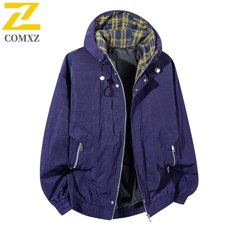 COMXZ Men Jacket 2025 Plus Size Autumn Hooded Fly Fishing Hiking Travel Camping Windbreaker Jacket Casual Trendy Handsome Coat
COMXZ Men Jacket 2025 Plus Size Autumn Hooded Fly Fishing Hiking Travel Camping Windbreaker Jacket Casual Trendy Handsome Coat