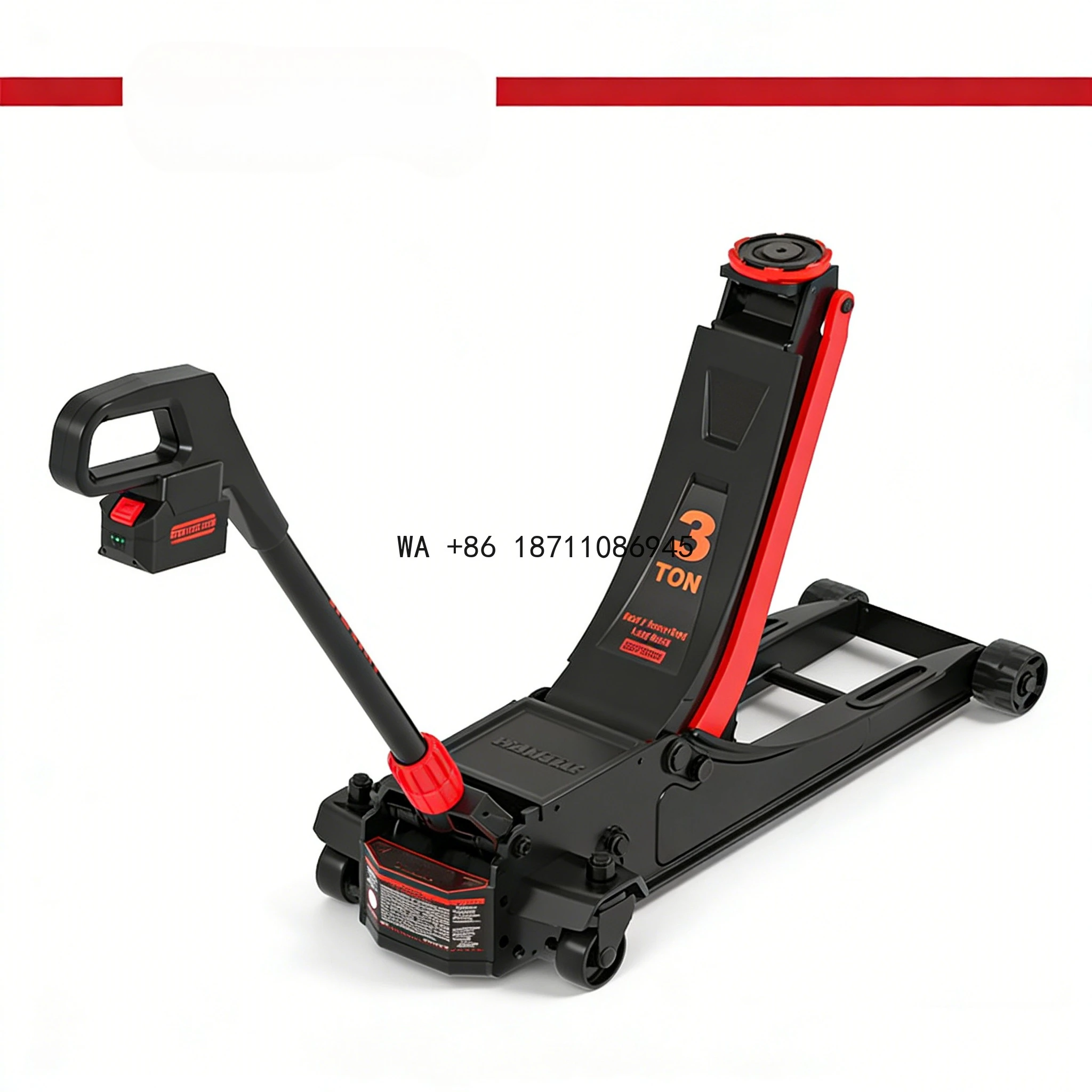 21V Cordless 3 Ton Electric Hydraulic Floor Jack High Lift for Vehicle Repair
21V Cordless 3 Ton Electric Hydraulic Floor Jack High Lift for Vehicle Repair
