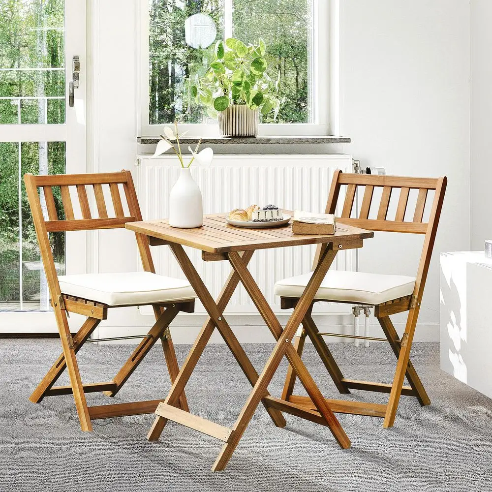 Heavy Duty 400lbs Capacity Patio Bistro Set 3 Piece Outdoor, Folding Chairs w Cushion, Square Table Upgrate 2024
Heavy Duty 400lbs Capacity Patio Bistro Set 3 Piece Outdoor, Folding Chairs w Cushion, Square Table Upgrate 2024