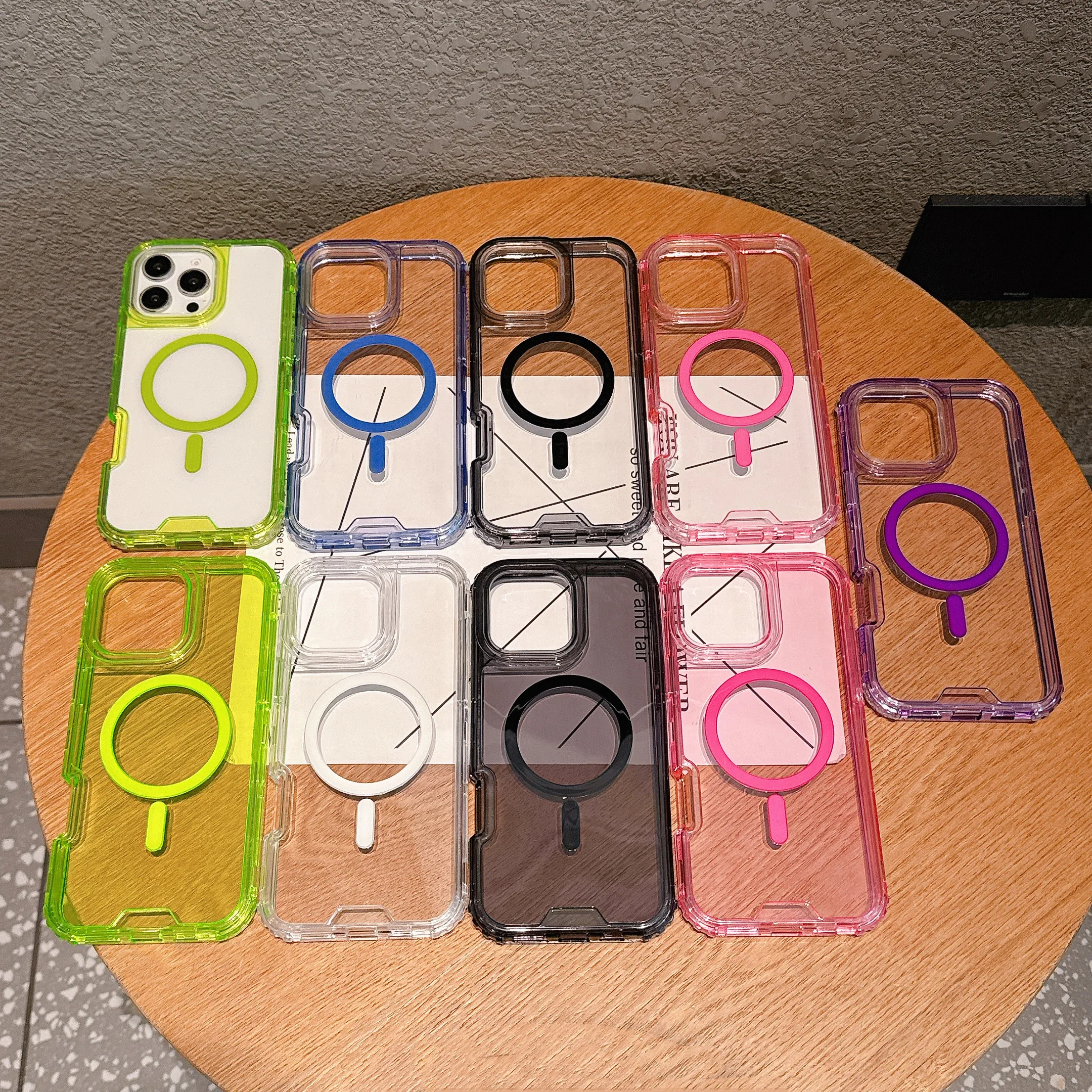 Wireless Charge 3 in 1 Armor Clear Phone Case for iPhone 11 12 13 14 15 16 Pro Max PC+TPU Shockproof Transparent Magnetic Cover
Wireless Charge 3 in 1 Armor Clear Phone Case for iPhone 11 12 13 14 15 16 Pro Max PC+TPU Shockproof Transparent Magnetic Cover