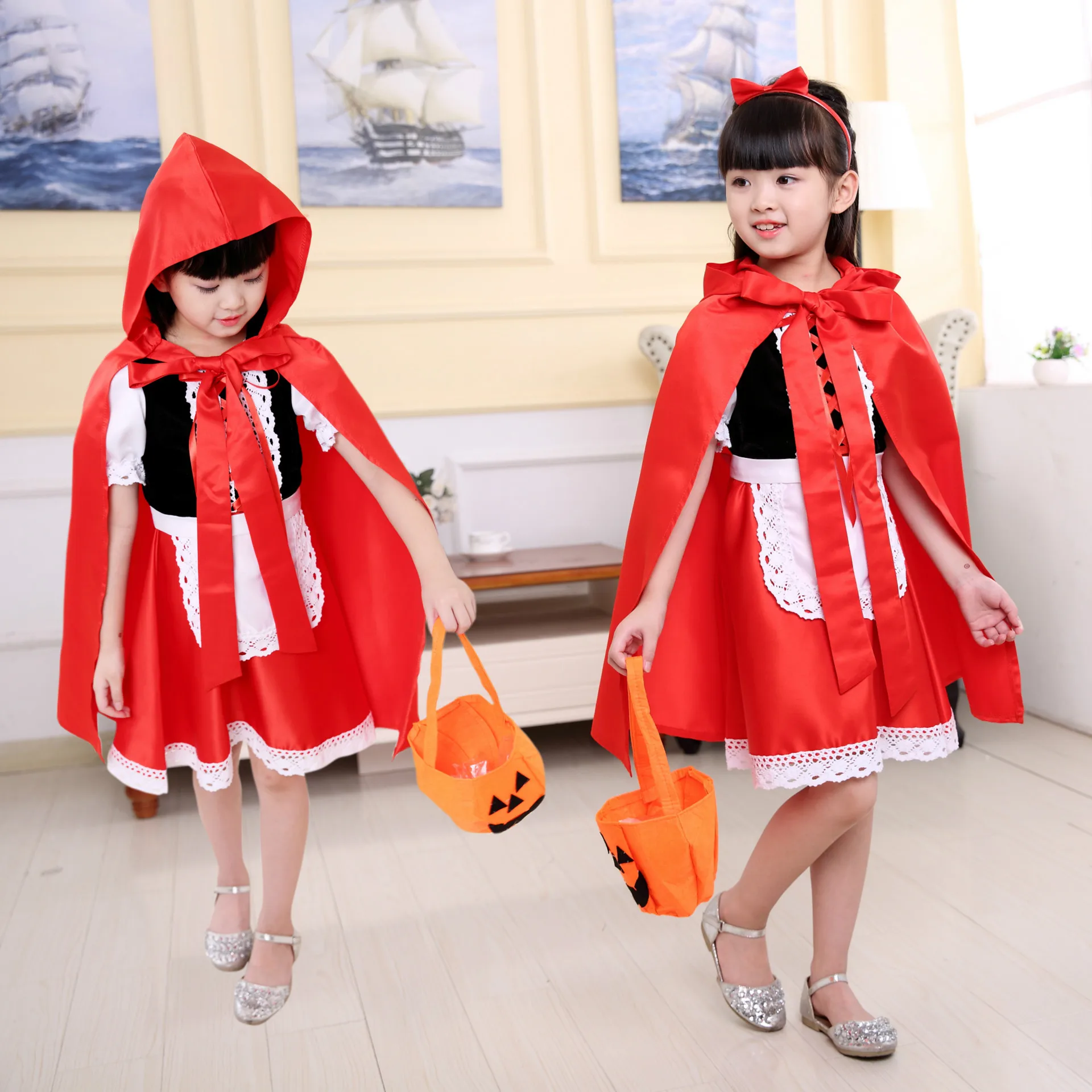 2025 Halloween Apparel Horror Witch Dress Girl Cosplay Classic Style Little Red Riding Hood Clothing with Hat and Cloak Set Gown
2025 Halloween Apparel Horror Witch Dress Girl Cosplay Classic Style Little Red Riding Hood Clothing with Hat and Cloak Set Gown