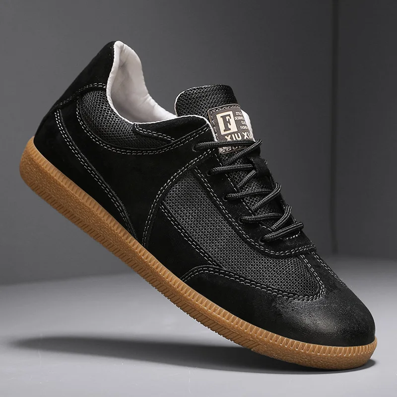 High Quality Men Casual Shoes Genuine Leather Breathable Sport Shoes Outdoor Platform Walking Sneakers Male Athletic Board Shoes
High Quality Men Casual Shoes Genuine Leather Breathable Sport Shoes Outdoor Platform Walking Sneakers Male Athletic Board Shoes