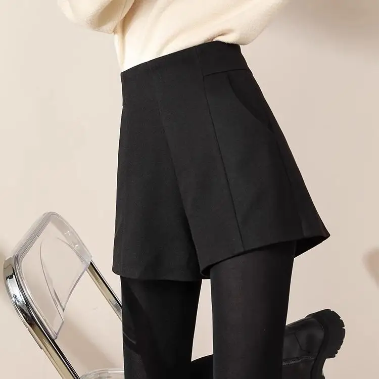 High Waist Wide Leg Woolen ort Pants Women's Autumn Winter Loose Slimming A-Line Bootcut Pants Versatile Outerwear
High Waist Wide Leg Woolen ort Pants Women's Autumn Winter Loose Slimming A-Line Bootcut Pants Versatile Outerwear