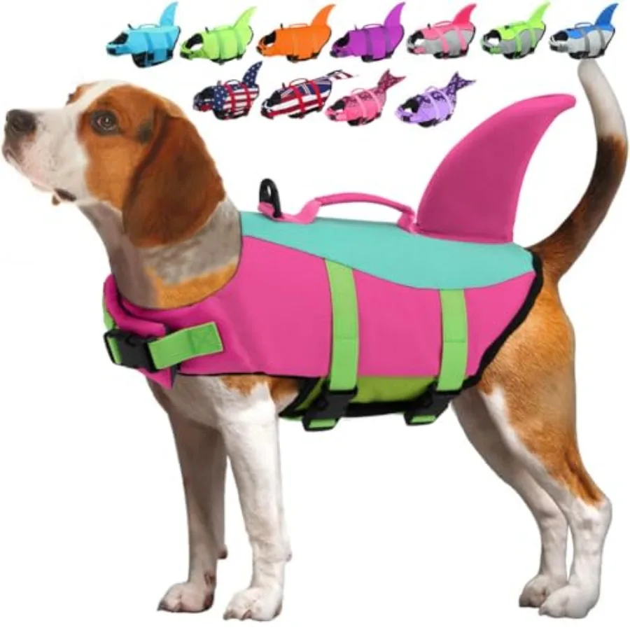 Dog ife Vet, Dog Foat for wimming, Boat, Poo, Riptop Dog ife Jacket with High Buoyancy and ift Hande for ma and Breed, M
Dog ife Vet, Dog Foat for wimming, Boat, Poo, Riptop Dog ife Jacket with High Buoyancy and ift Hande for ma and Breed, M